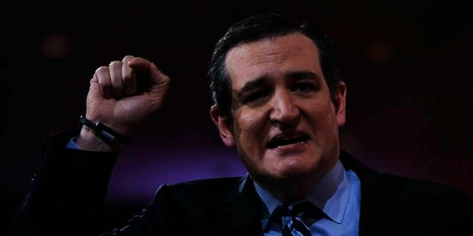 PRESIDENT: Senator Ted Cruz vil kutte i hjelp fra staten i USA og ønsker lavere skatt. Han ønsker å bli den neste presidenten i USA. Valget er i november neste år.