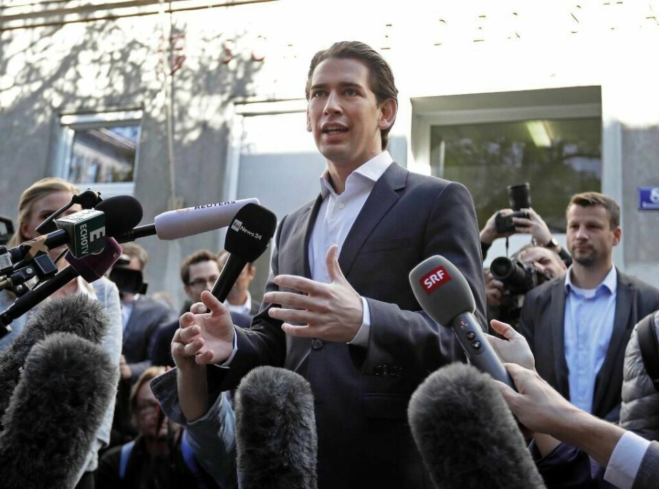 VANT: Sebastian Kurz vant valget i Østerrike. Han blir verdens yngste statsminister.