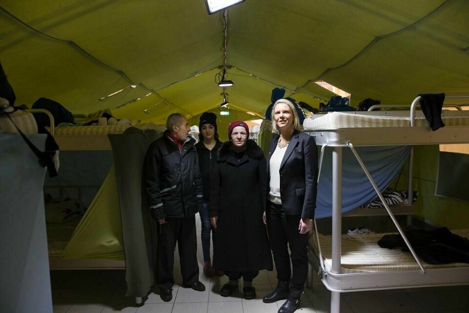 ENDRING: Innvandringsminister Sylvi Listhaug vil at asylsøkere skal få raskere svar på asylsøknaden. Hun vil samle alle på ett sted, og det blir på Råde i Østfold. Bildet er tatt i 2015.