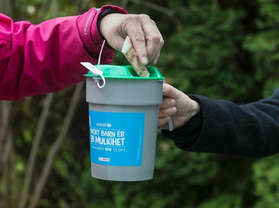 INNSAMLING: Pengene fra TV-aksjonen 2017 går til organisasjonen UNICEF.