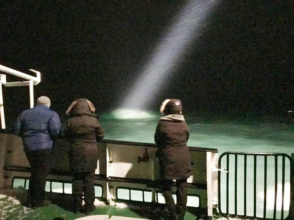 STYRTET: Et helikopter har trolig styrtet på Svalbard.