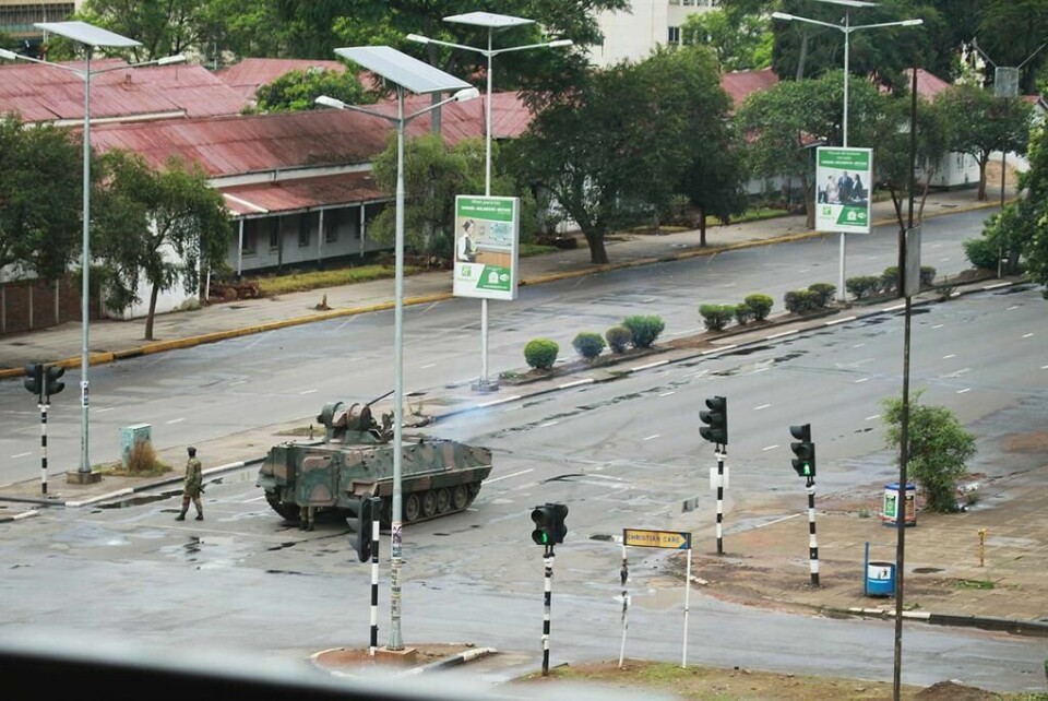 KONTROLL: Militæret i Zimbabwe har tatt kontroll i landet. De har arrestert landest president.