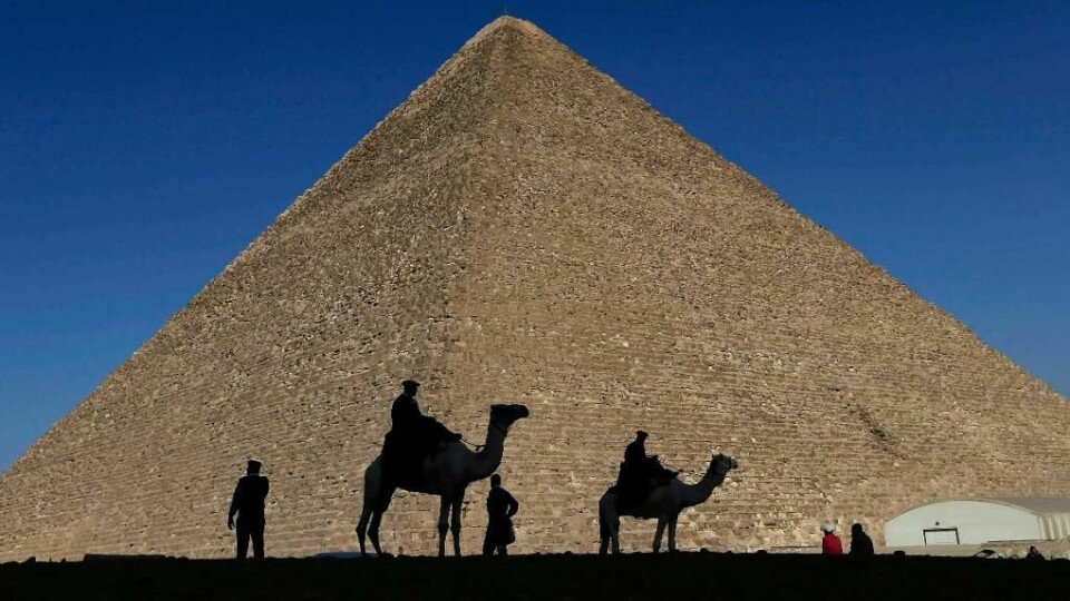 STØRST: Kheopspyramiden er den største av de tre store pyramidene i Giza i Egypt.