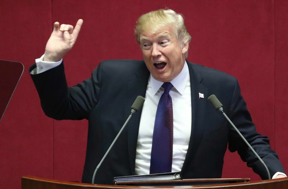 STRENG: Trump snakket rett til Nord-Korea i en tale. Han sier at USA ikke ønsker en konflikt.