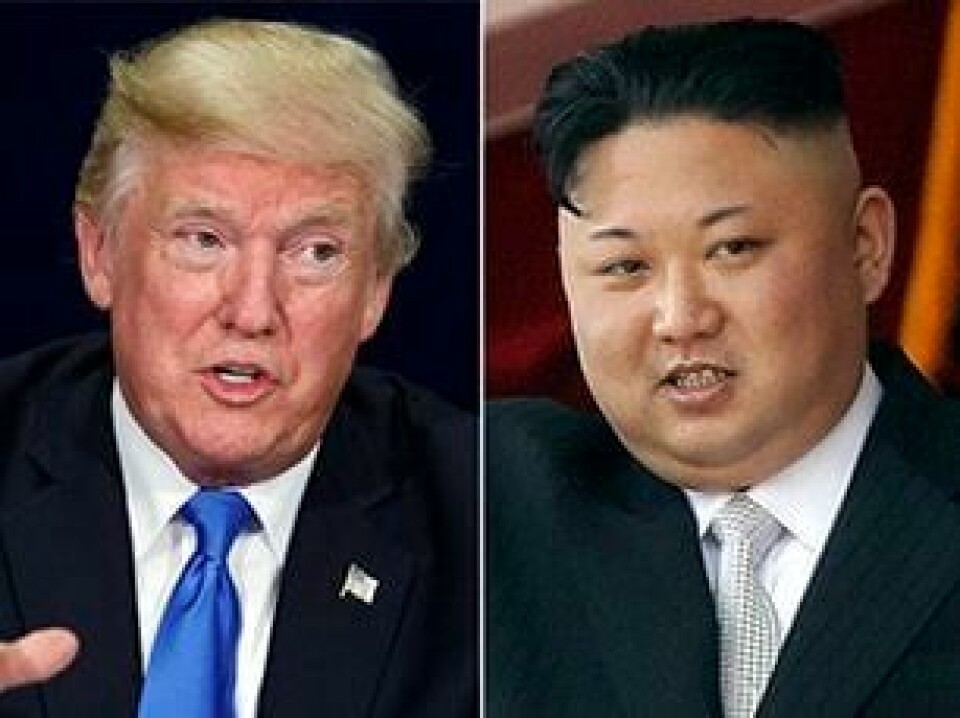 RAKETT: Nord-Koreas leder Kim Jong-Un (til høyre) har testet enda en rakett. Den kan nå helt til USA, hevder regimet.