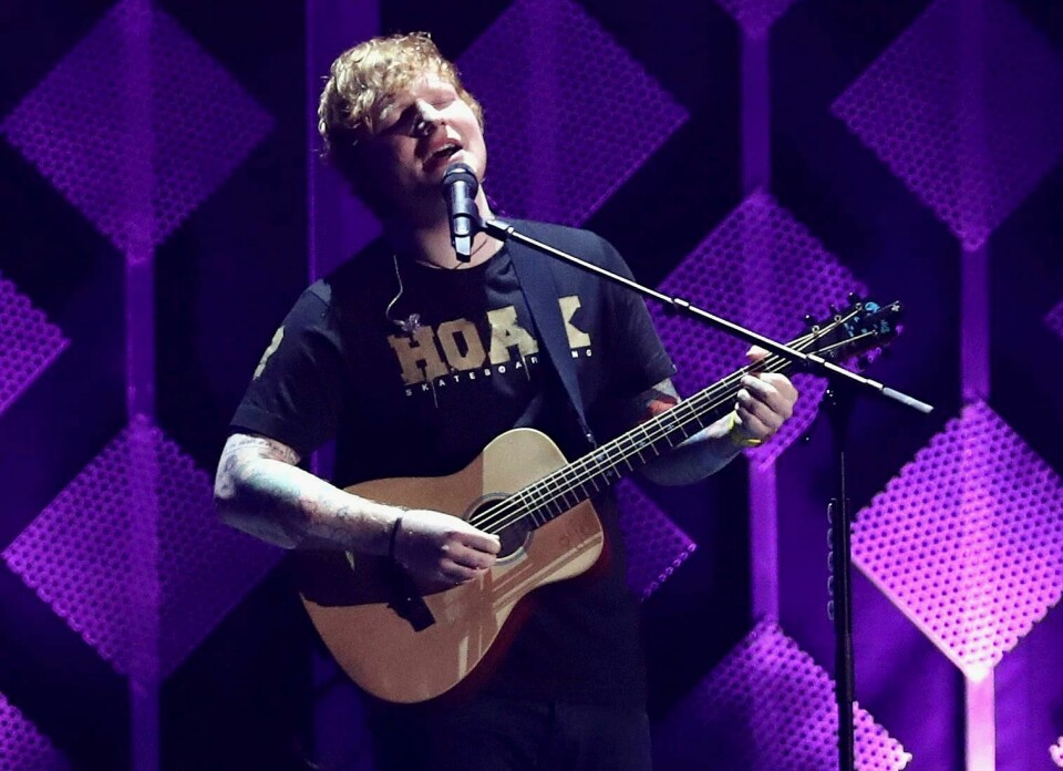 POPULÆR: Ed Sheeran er den mest populære artisten på strømme-tjenesten Spotify.