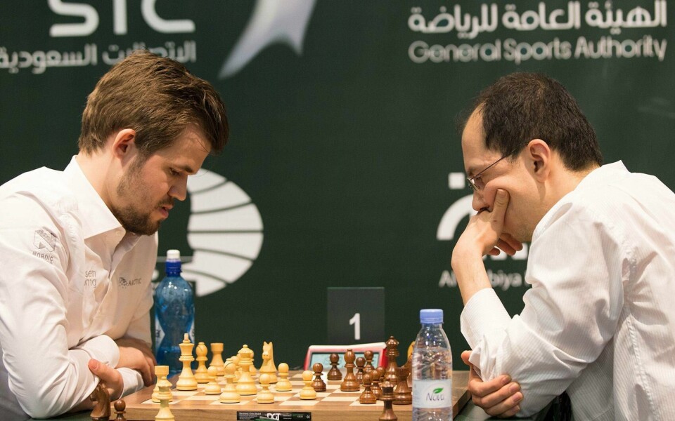 VANT: Magnus Carlsen gjorde det bedre i VM i hurtigsjakk onsdag.