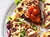 Bildet viser quesadillas laget av restemat.