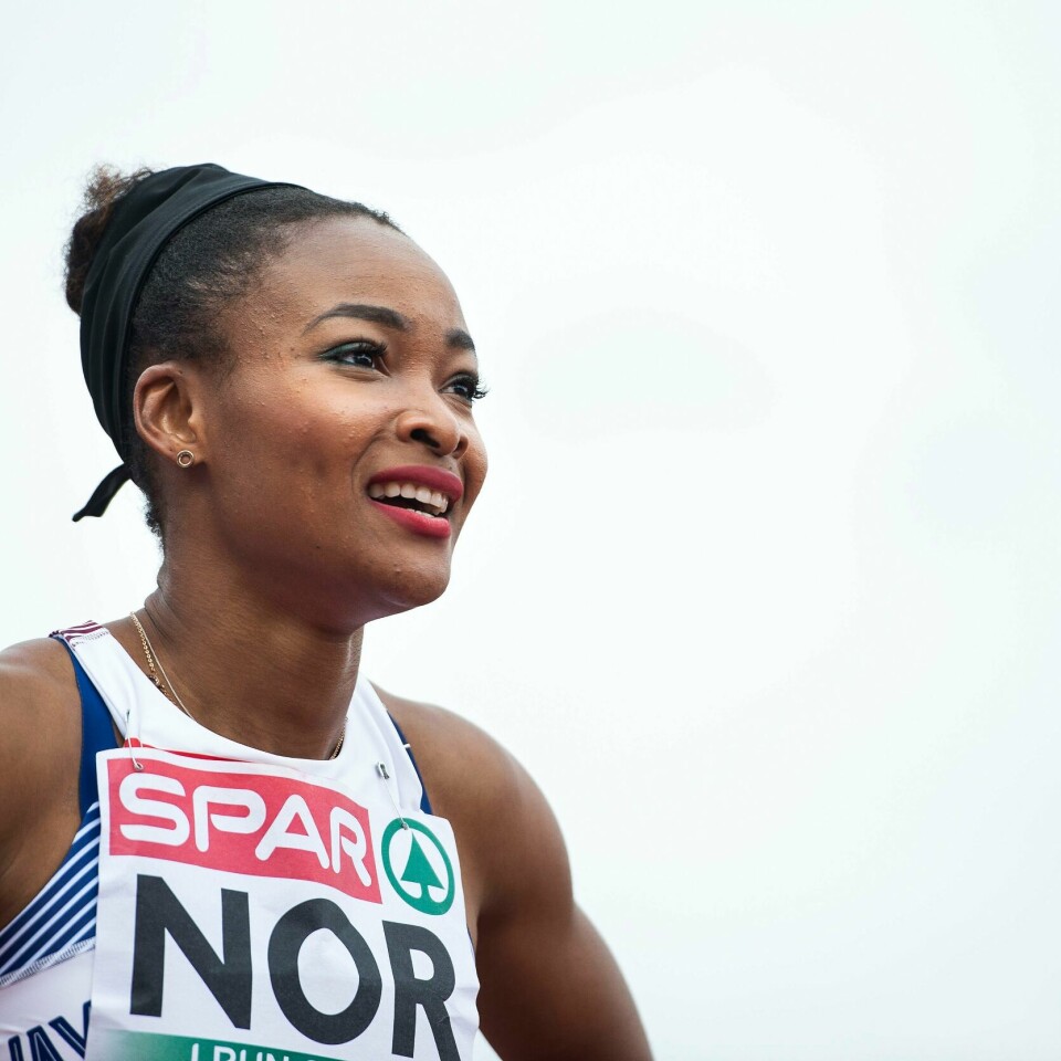 Ezinne Okparaebo synes det er trist og vemodig at hun gir seg som sprinter. Ezinne Okparaebo er ferdig som idrettsutøver.Foto: Carina Johansen / NTB