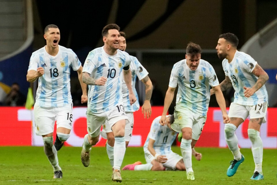 Lionel Messi og resten av Argentina møter Brasil til helgen. De spiller finale i Copa América. Foto: Andre Penner / AP / NTB