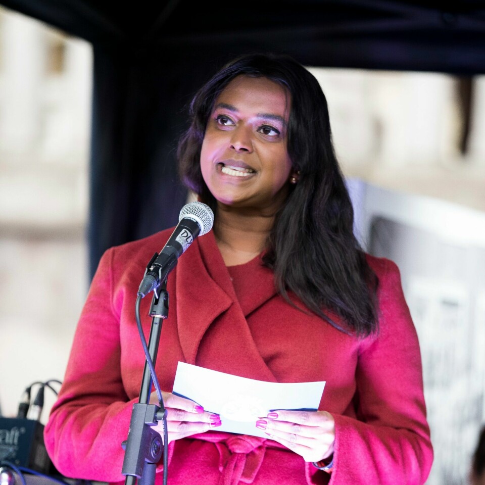 MANDAT: Kamzy Gunaratnam er èn av de 169 mandatene med plass på Stortinget de fire neste årene. Hun er også én av 11 mandater med minoritets-bakgrunn.