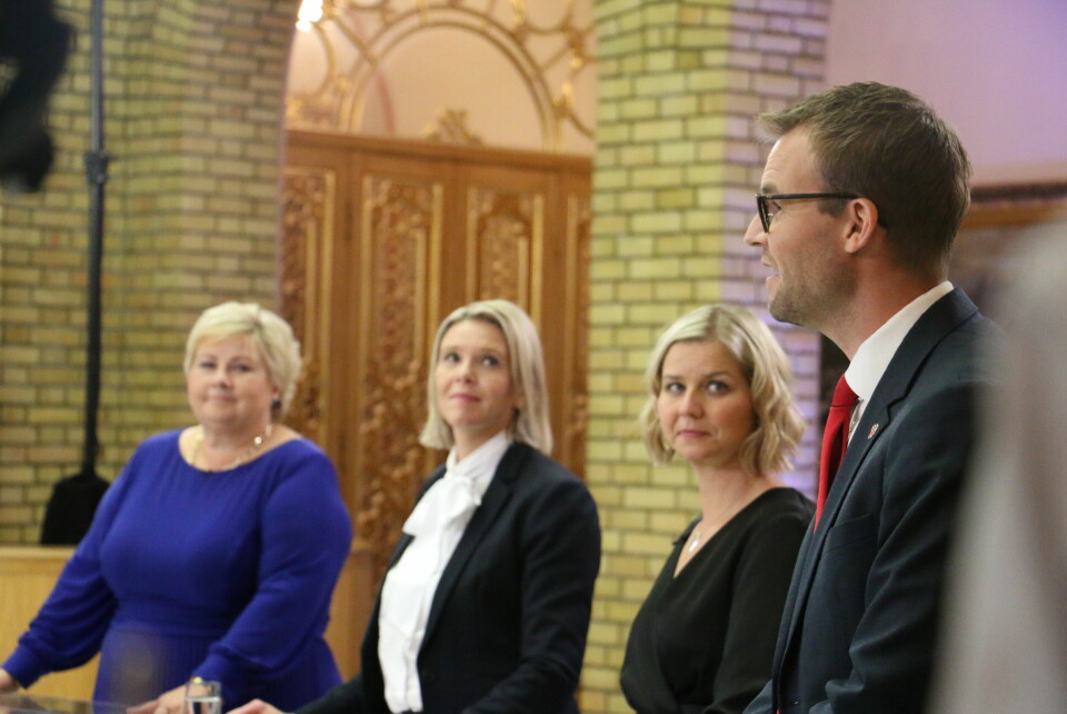 SPERREGRENSA: Kjell Ingolf Ropstads KrF har gått fra å være i regjering til å være under sperregrensa. ROPSTAD