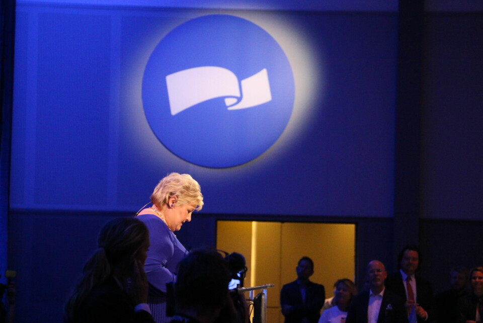 STATSMINISTER: Etter 8 år som statsminister er det slutt for Erna Solberg. SOLBERG