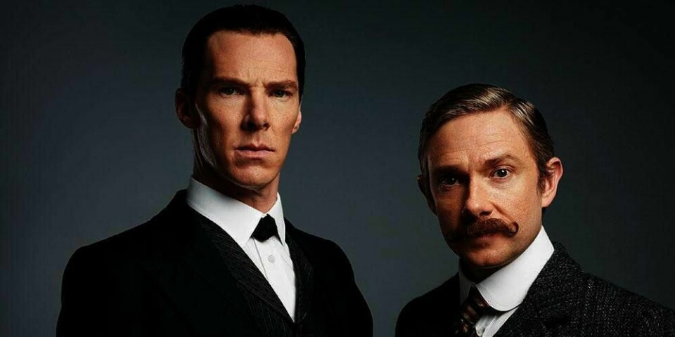 SPØKELSES-JAKT: Sherlock og Watson er på spøkelses-jakt i «The Abominable Bride». Den vises på NRK i dag, fredag.