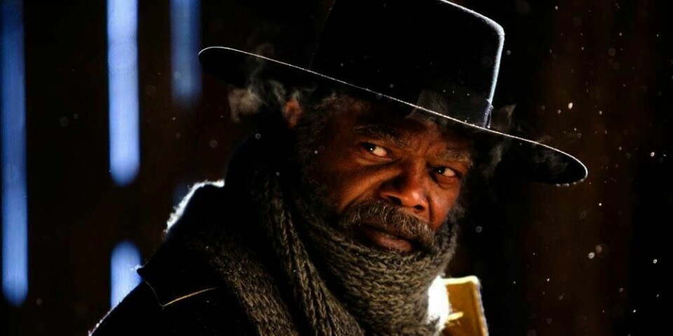 BLODIG: Samuel L. Jackson spiller i Quentin Tarantinos nyeste film «The Hateful Eight». Der blir det som vanlig mye blod, lover skuespilleren.
