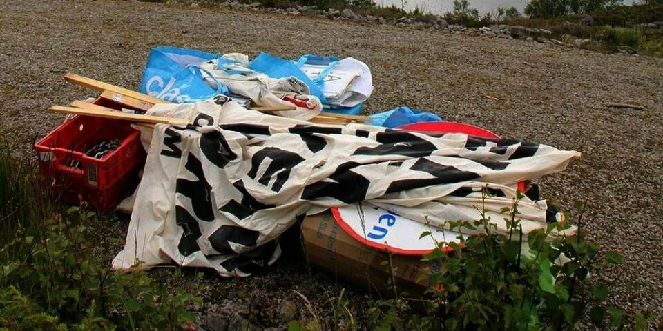 PROTEST: Ungdommer vil stoppe en gruve i Engebøfjellet i Sogn og Fjordane. Bildet er fra da organisasjonen Natur og Ungdom øvde på å protestere i august i fjor.