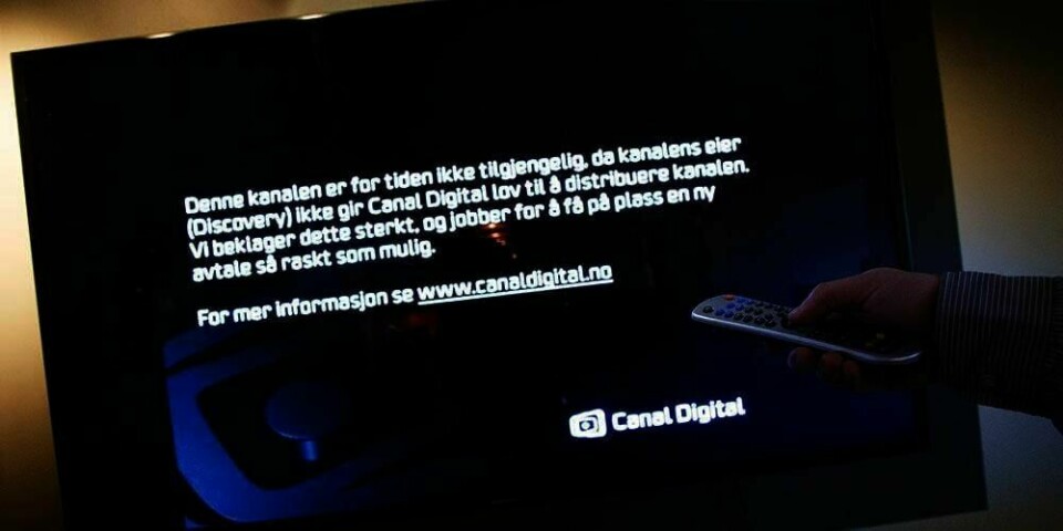 BESKJED: TV-seere som har Canal Digital mistet 13 TV-kanaler. Selskapene Discovery og Canal Digital blir ikke enige om hva kanalene skal koste.