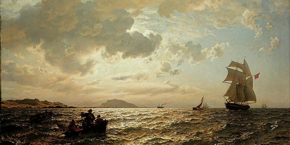 HAVET: Nasjonalmuseet viser malerier av Hans Gudes sjøkunst. Dette er maleriet «Frisk bris».
