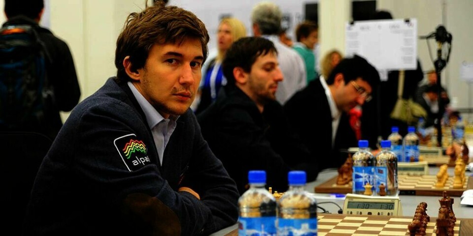 MOTSTANDER:Sergej Karjakin vant en turnering i Russland. Dermed blir han motstanderen til Magnus Carlsen i sjakk-VM i november.