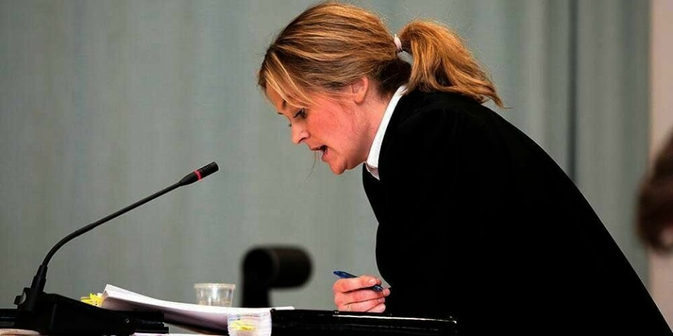 SLUTTPROSEDYRE: Adele Matheson Mestad er advokat for staten. Hun mener at Breivik har oppført seg hånlig i rettssaken denne uken.