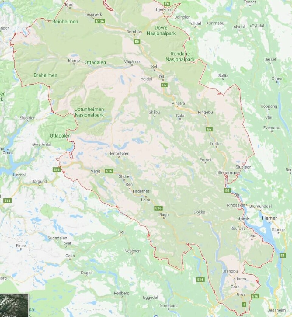 FANGET: En mann i 60-årene skal ha blitt holdt fanget i fylket Oppland.