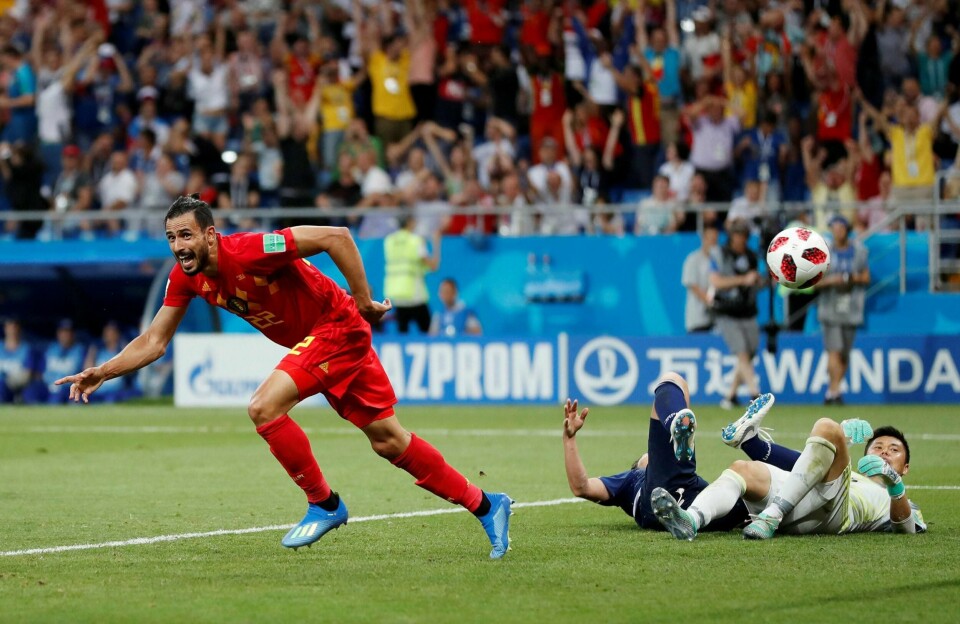SEIER: Mandag spilte Belgia åttedelsfinale mot Japan. Nacer Chadli er fotballspiller for Belgia. Han scoret kampens siste mål.
