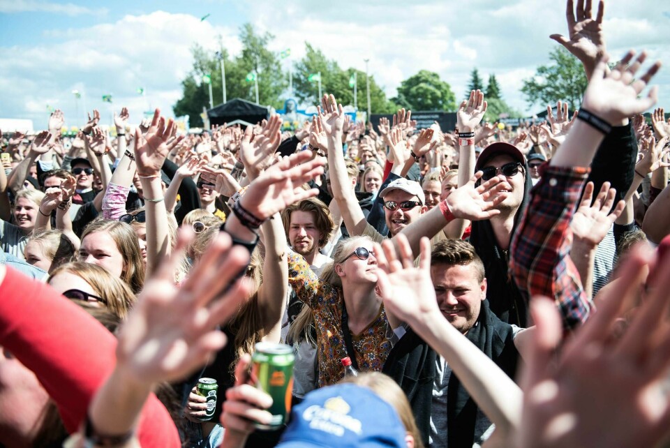 ÅPNER: Roskilde-festivalen i Danmark starter onsdag. Bildet er fra i fjor.