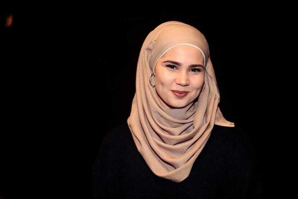 PRIS: Imam Meskini får pris for at hun minsker fordommer og avstand mellom folk. Hun spiller Sana i TV-serien «Skam».