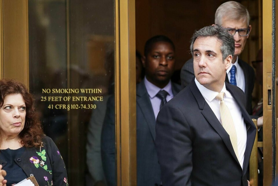 FORTELLER: Michael Cohen var advokaten til Trump. Han innrømmer ulovlige betalinger for Trump. Det kan få betydning for den amerikanske presidenten.