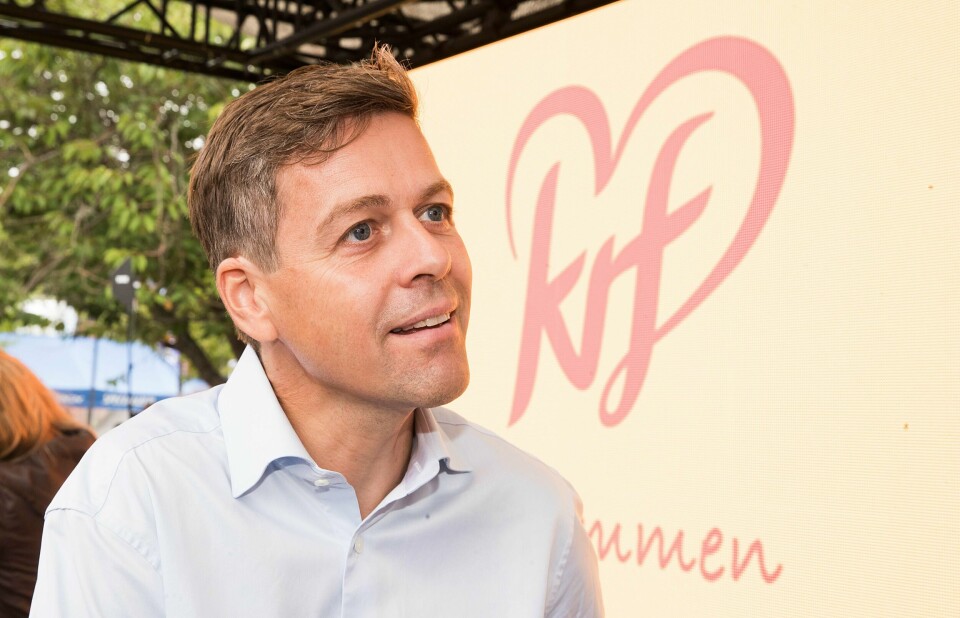 GLAD: Partileder Knut Arild Hareide i Kristelig Folkeparti er glad for nye medlemmer.