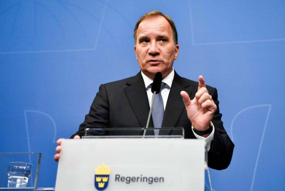 SLUTTE: Sveriges statsminister Stefan Löfven må slutte i jobben. Det bestemte Riksdagen tirsdag.