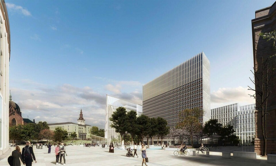 NYTT: Team Urbis vant konkurransen. De får skape det nye regjerings-kvartalet i Oslo. Men kvartalet blir mindre enn først planlagt. Det sier regjeringen.