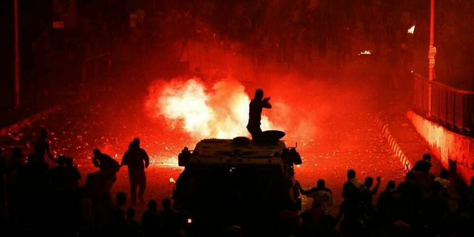 DREPTE:  Over 50 mennesker ble drept i sammenstøt i Egypt søndag.