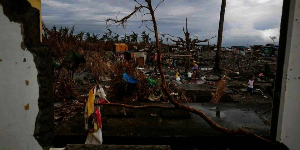 TYFONEN: Over 4.000 mennesker er døde etter tyfonen på Filippinene.