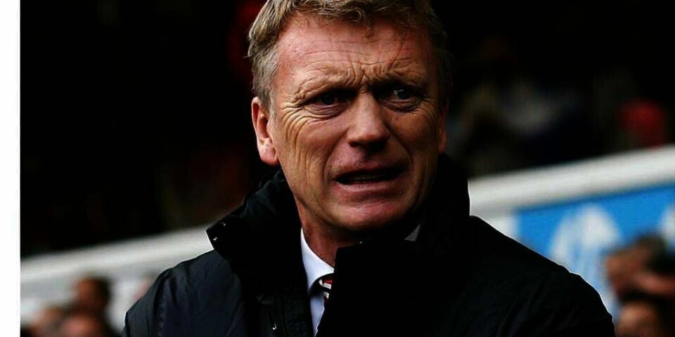 TØFFE KAMPER:Manchester United er tolv poeng bak serieleder Arsenal. United-trener David Moyes (bildet) har en jobb å gjøre.