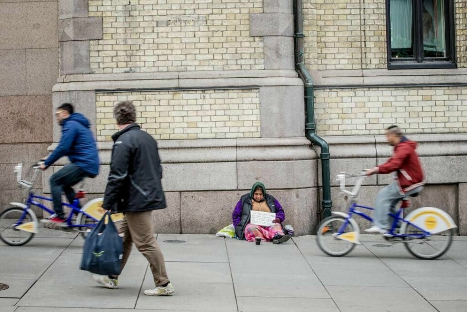 TIGGERE: Flere tiggere har blitt behandlet dårlig etter en dokumentar på kanalen NRK. Bildet er fra Oslo.