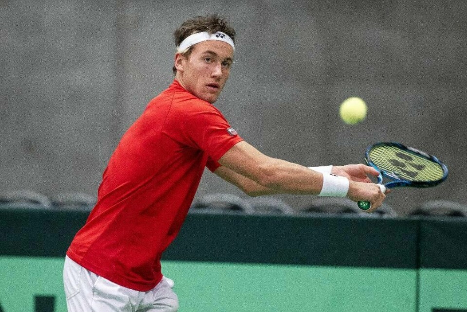 GOD: Casper Ruud er ung, men allerede en av verdens beste tennisspillere. Nå er han nummer 126 i verden.