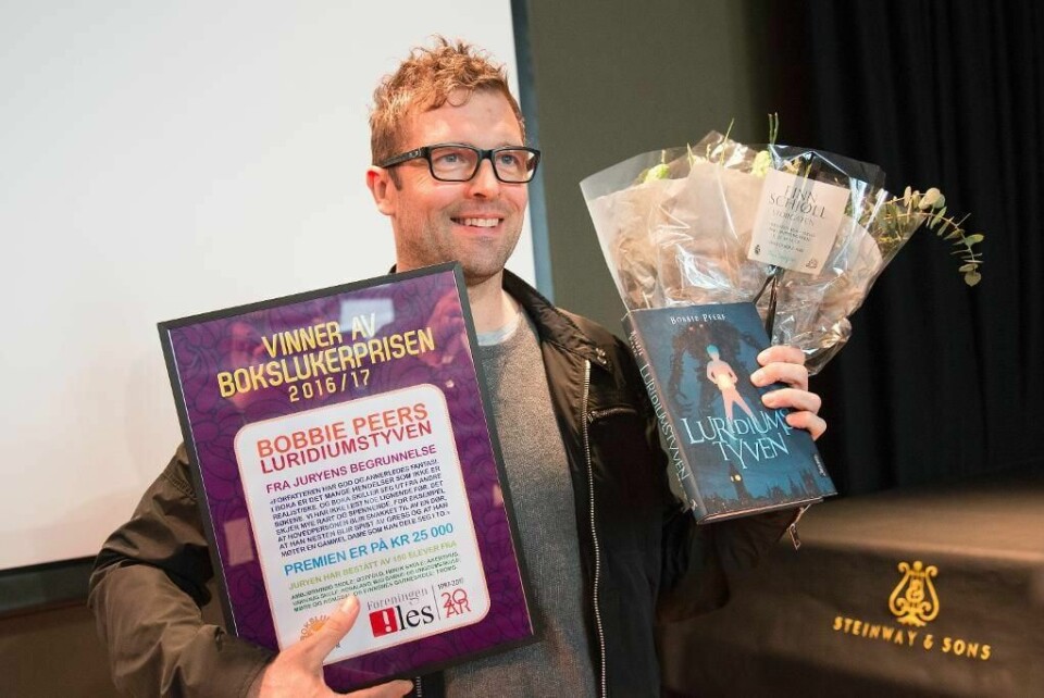 VANT: Barna likte Bobbie Peers sin bok aller best. Han vant Bokslukerprisen.