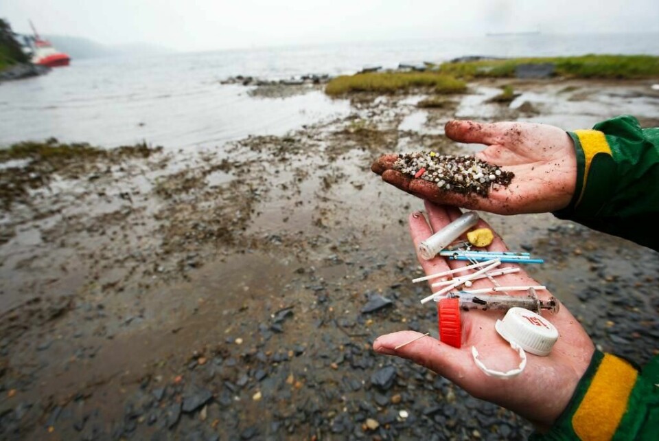 PROBLEM: Plast er et stort miljøproblem. Mye plast ender i havene.