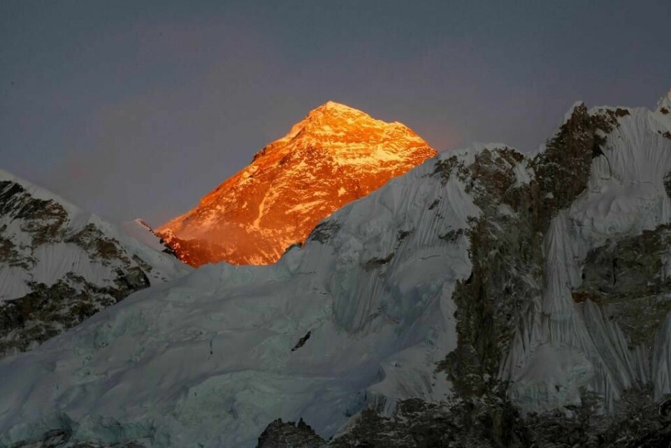 DØDE: Tre personer døde på Mount Everest.
