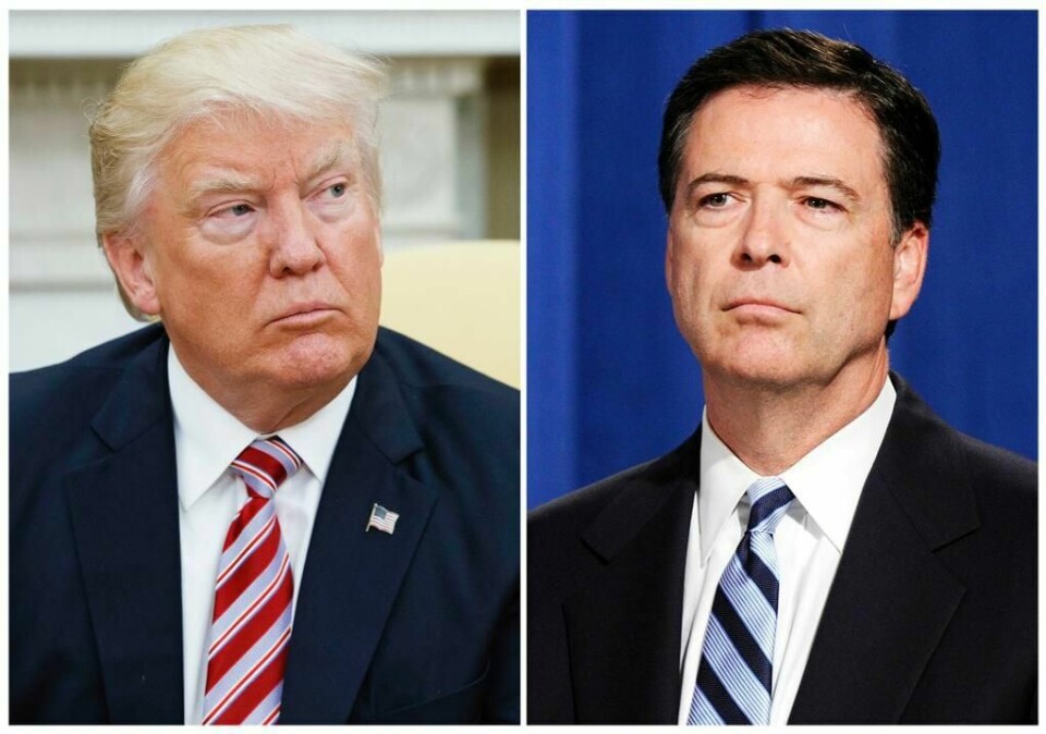 SPENNENDE: Mange lurer på hva James Comey vil si om presidenten. Comey måtte nylig slutte som sjef for FBI.