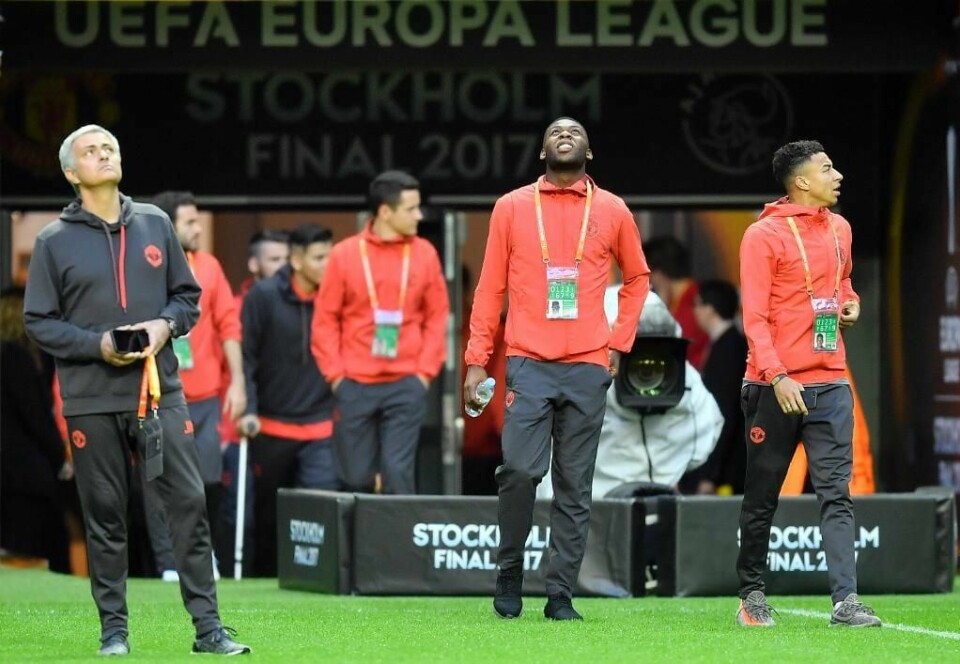 STOR KAMP: Manchester United-laget klarer ikke slutte å tenke på ofrene for terror i hjembyen.