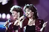 Bildet viser norske Bobbysocks i 1985. Elisabeth Andreassen og Hanne Krogh vant med låta «La det swinge».