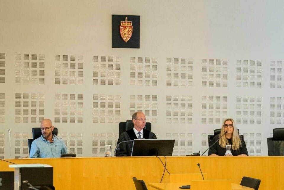 DOM: Dommen ble hardere enn aktor ba om. Her er dommer Ben Fegran (i midten) med meddommerne Espen Lia og Randi Lomeland.