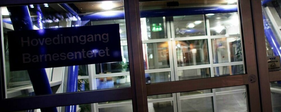 INNLAGT: To av de tre syke barna ligger her på Barnesenteret på Ullevål sykehus i Oslo.