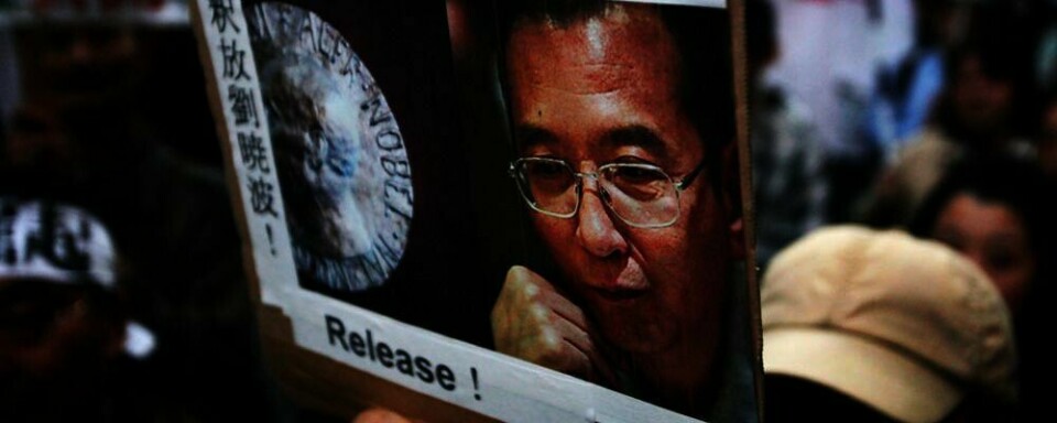 HINDRET: Liu Xiaobo vant Nobels fredspris 2010. Han sitter fortsatt fengslet i Kina. Nobel-komiteen frykter at verken vinneren eller hans familie får tatt imot prisen i Oslo 10. desember.