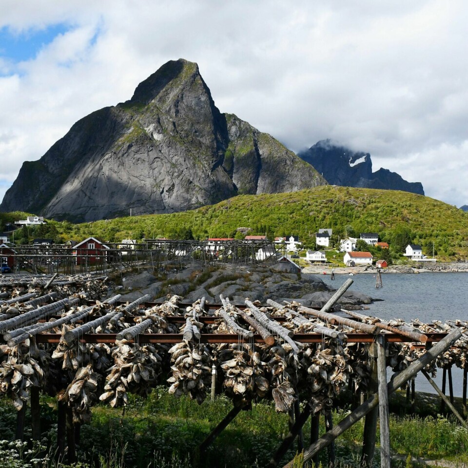 LOFOTEN: Slikt vær var det nylig i Reine i Lofoten i Nord-Norge.