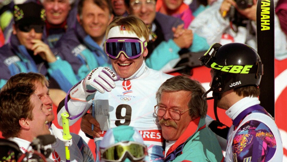 GULL: Finn Christian Jagge vant OL-gull i slalåm i 1992.