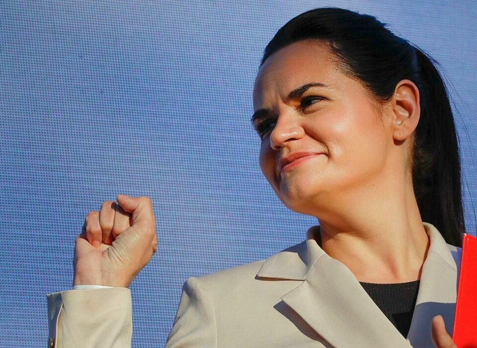 Svetlana Tikhanovskaya, candidate for the presidential elections, gestures during a meeting with her supporters in Borisov, Belarus, Thursday, July 23, 2020. The longtime leader of Belarus President Alexander Lukashenko warned Thursday that Western media could be expelled from the country over what he described as their 'tendentious' coverage of the presidential election next month in which he is seeking a sixth term. The presidential election in Belarus is scheduled for August 9, 2020. (AP Photo/Sergei Grits) Svetlana Tikhanovskaya, candidate for the presidential elections, gestures during a meeting with her supporters in Borisov, Belarus, Thursday, July 23, 2020. The longtime leader of Belarus President Alexander Lukashenko warned Thursday that Western media could be expelled from the country over what he described as their 'tendentious' coverage of the presidential election next month in which he is seeking a sixth term. The presidential election in Belarus is scheduled for August 9, 2020. (AP Photo/Sergei Grits)
