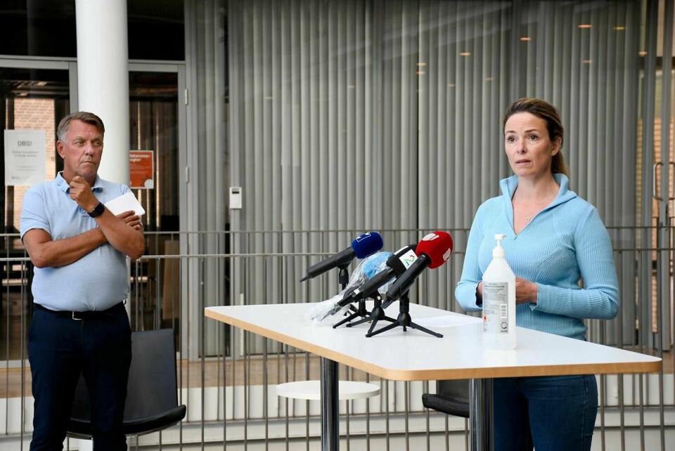 UTBRUDD: Alle på skipet MS Roald Amundsen må testes på nytt, etter at flere har symptomer på korona. Det sier kommuneoverlege i Tromsø, Kathrine Kristoffersen, på en pressekonferanse.